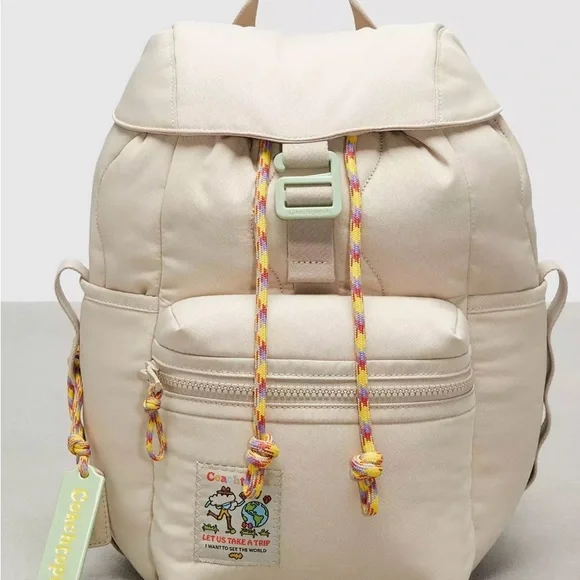 Coach white/beige coachtopia backpack new with tags Brand New - Coach - Coachtopia - Micro Wavy Dinky Crossbody  main image 4